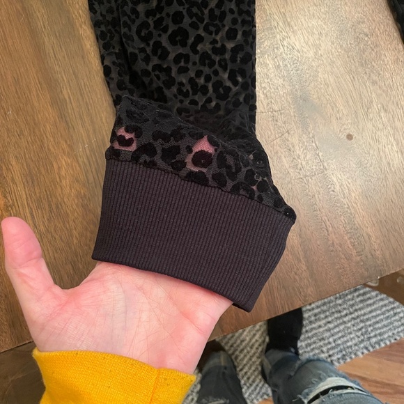 ASOS- sheer leopard print joggers - Picture 2 of 3